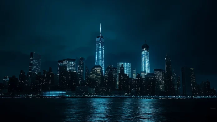 Aesthetic City Skyline Wallpaper HD.