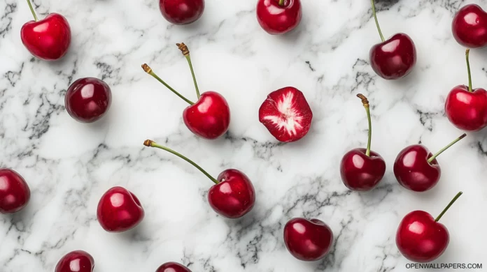 Beautiful Cherry Desktop Wallpaper HD.