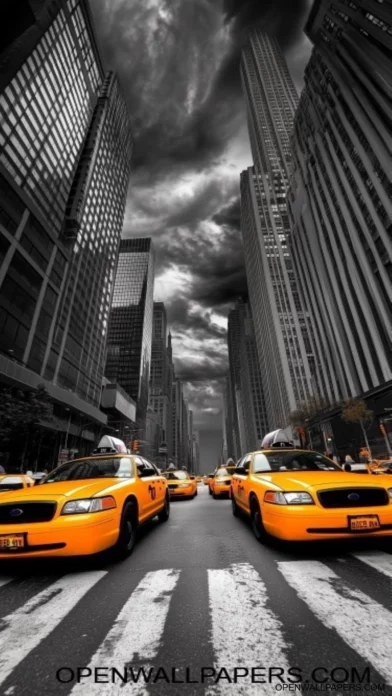 Black and White New York City Background.