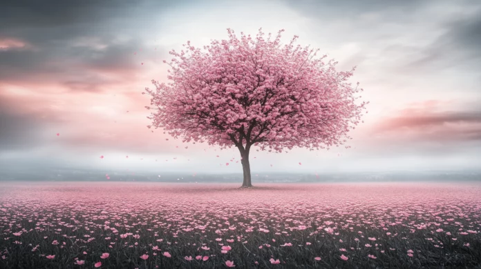 Cherry Blossom Tree 2K Wallpaper High Quality.