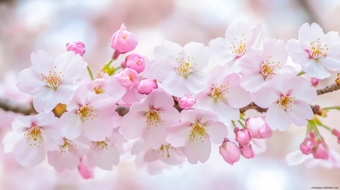 Cherry Blossom Tree 4K Wallpaper.