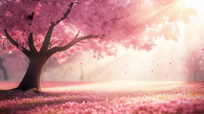 Cherry Blossom Tree Wallpaper for PC Full HD.