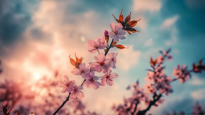 Cherry Blossom Tree Wide Screen Wallpaper 4K.