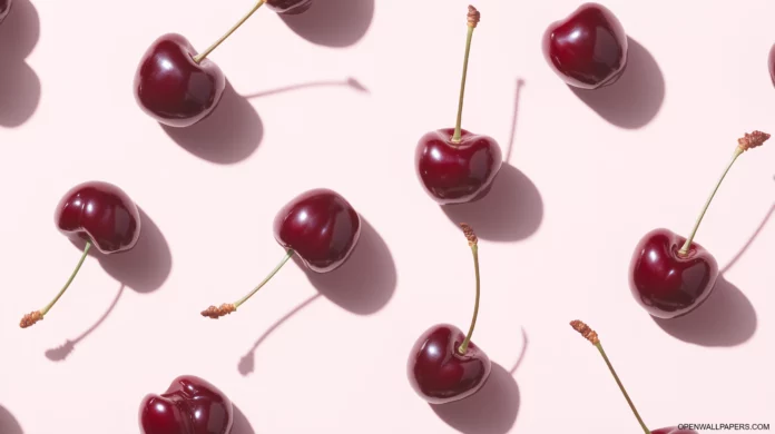 Cherry Desktop Wallpaper High Resolution 2K.