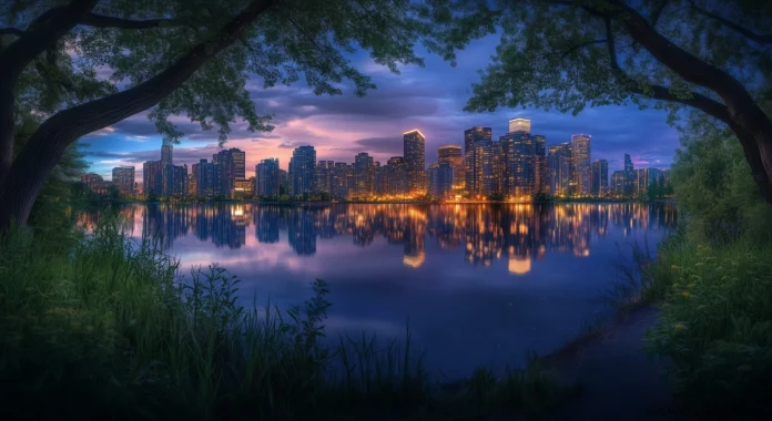 City Skyline Wallpaper for Windows.