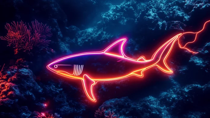 Cool Shark 2K Wallpaper.