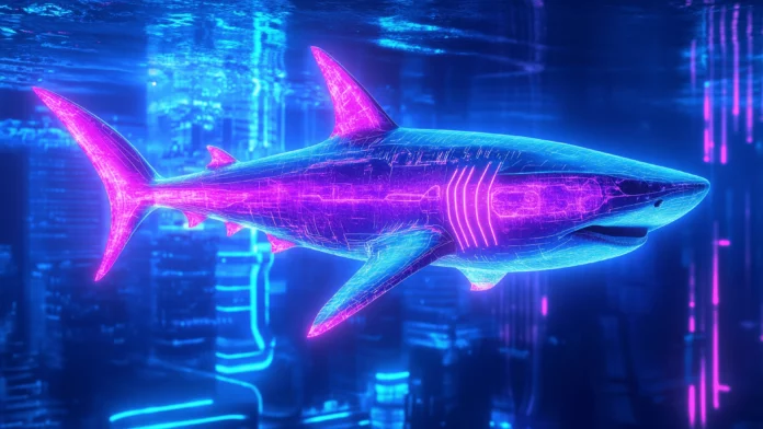 Cool Shark 4K Wallpaper.