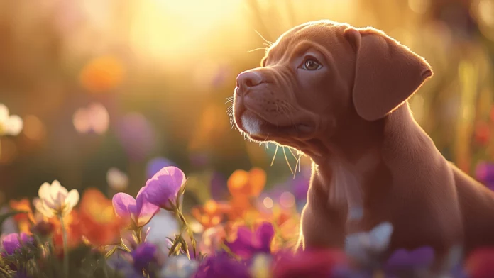 Cute Dog Wallpaper HD Free download.